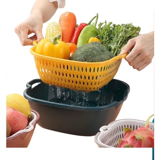 Bộ Rổ 6 Món Kèm Chậu Chất Liệu Nhựa Cao Cấp, Đựng Đồ Đa Năng