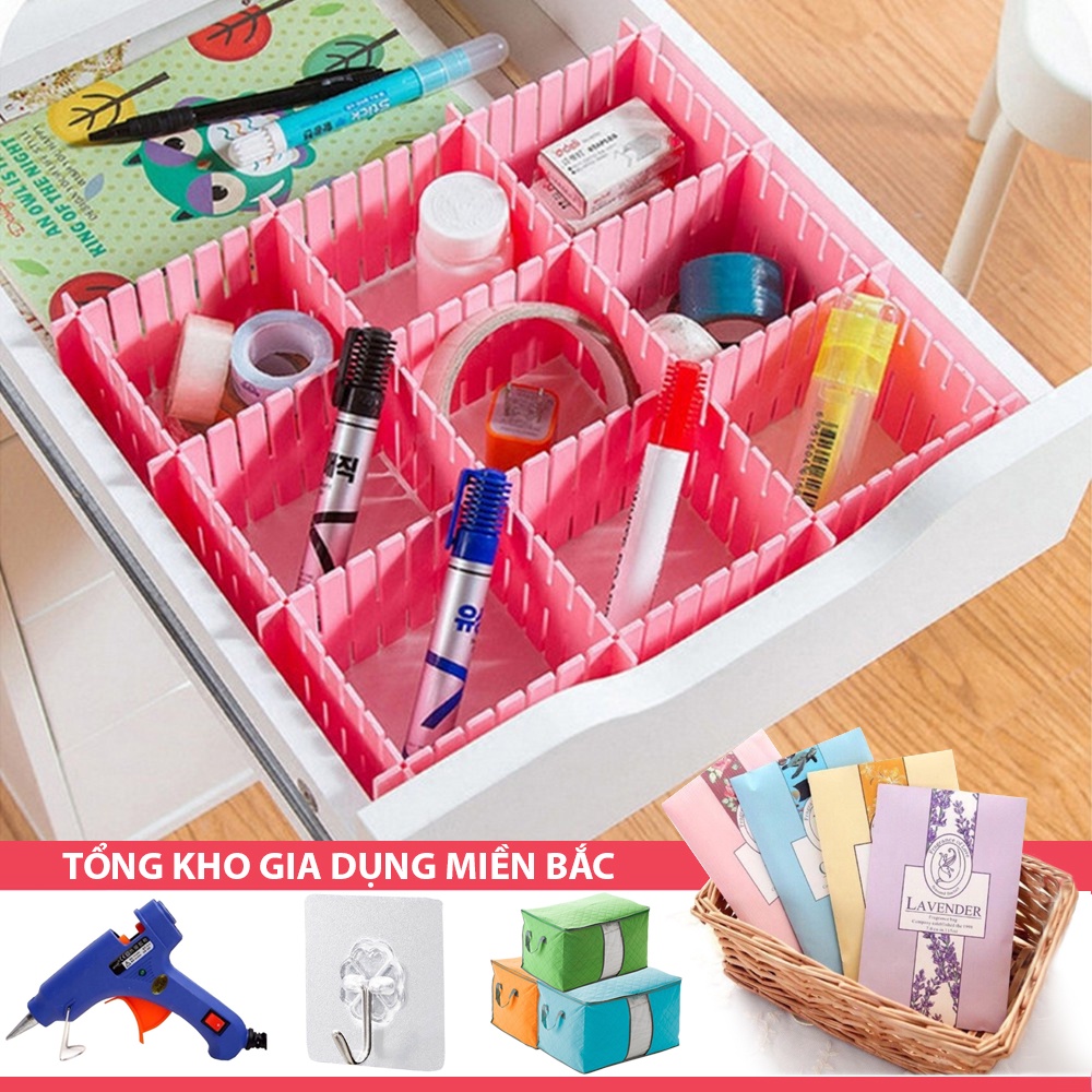 (Review) Tấm Chia Ngăn Bàn Ngăn Kéo V6 Gọn Gàng - Để Đồ Lót (Mua Nhiều Tấm Để Ghép, Có Thể Cắt)
