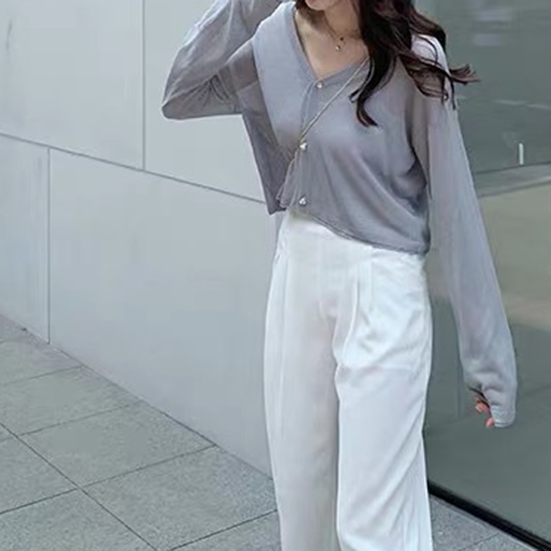 Áo Khoác Cardigan Dệt Kim Chống Nắng Thời Trang Cho Nữ