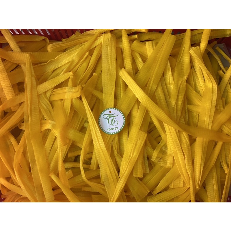 1kg Túi lưới nhựa màu vàng đủ size ( kèm nút cài )