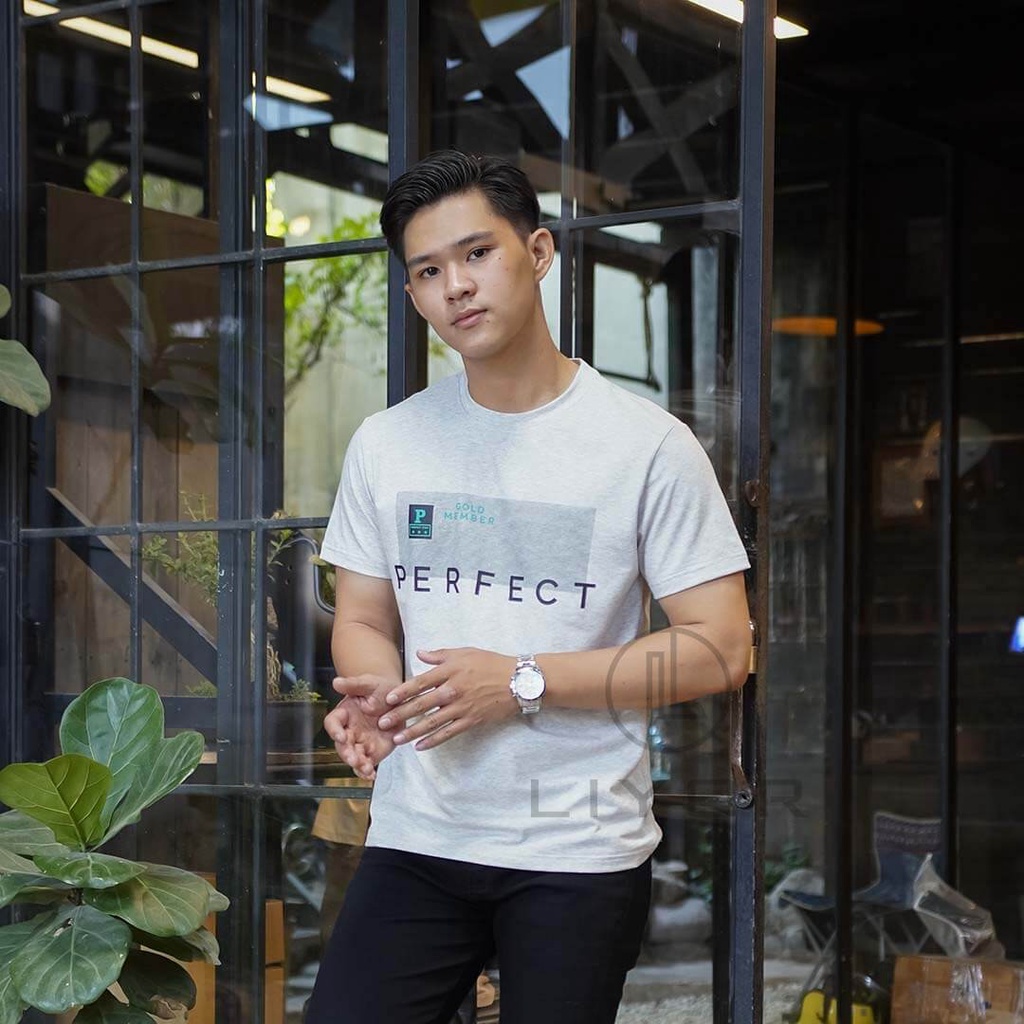 Áo thun cotton nam, áo phông nam Liyorstore in chữ trẻ trung - ACT4042