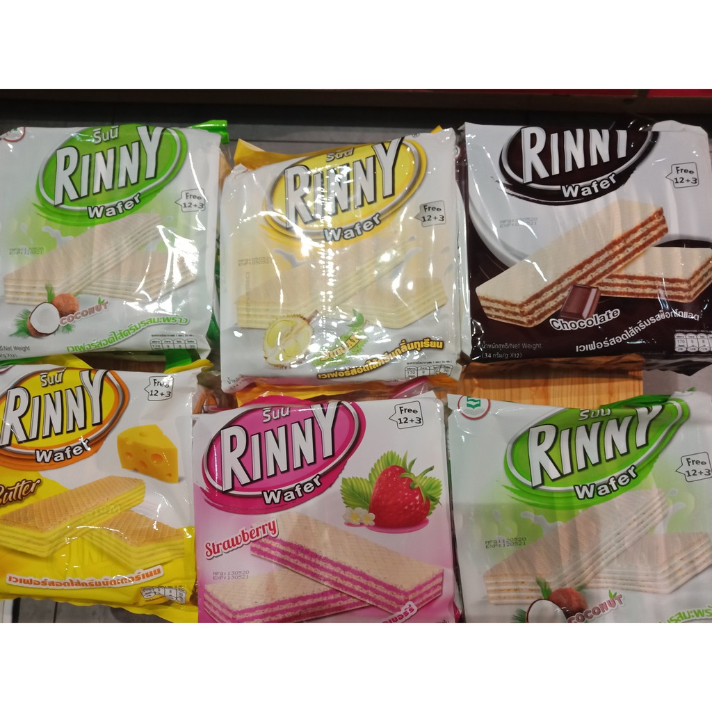 Bánh xốp Rinny wafer Thái Lan đủ vị