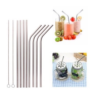 Ống hút Inox nhiều màu đủ Size, thép 304 không gỉ