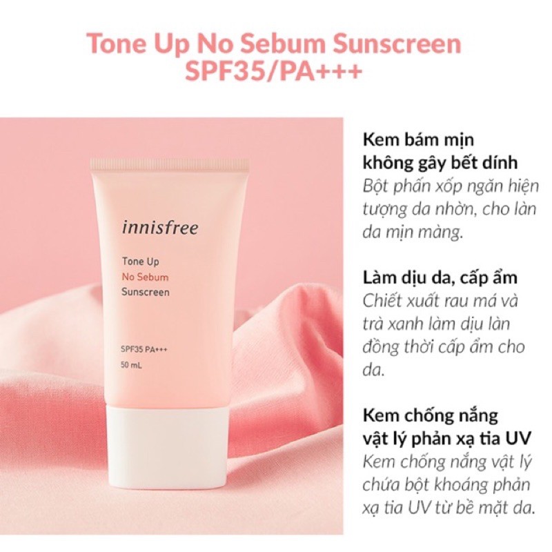 Kem chống nắng innisfree daily cream Mild 35+ từ Hàn Quốc