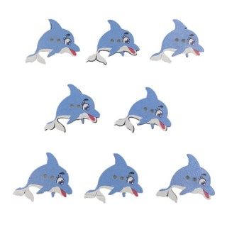 Túi 5 nút gỗ hình cá heo 🐬🐬