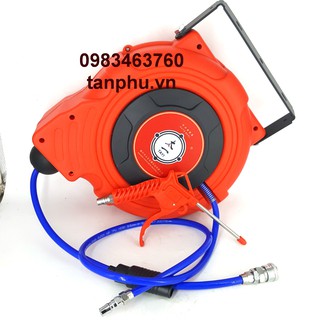 CUỘN DÂY HƠI TỰ RÚT TAYI PHI ỐNG 6.5* 10MM DÀI 10M TẶNG KÈM SÚNG XỊT BỤI