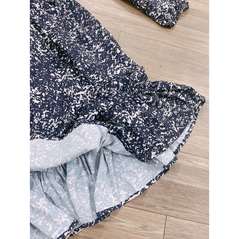 [Mã WAMT1505 giảm 10K đơn 0K] Đầm đuôi cá hoạ tiết xanh loang vải trượt thái mềm mại | BigBuy360 - bigbuy360.vn