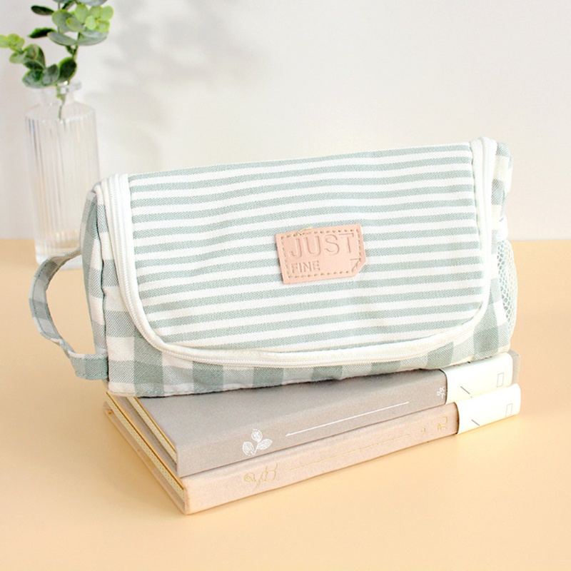 Túi Đựng Bút Bằng Vải Bạt Sức Chứa Lớn Cho Chil