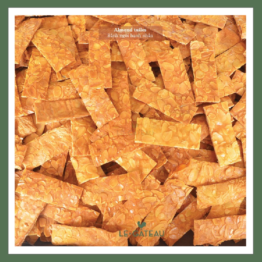 Bánh Ngói Hạnh Nhân Almond Tuiles thương hiệu Le Gâteau 160g