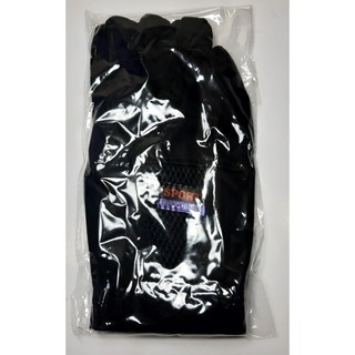 GĂNG TAY BAO TAY CHỐNG NẮNG NAM 1 Lớp Bít Ngón Chất liệu vải mềm màu đen Sport