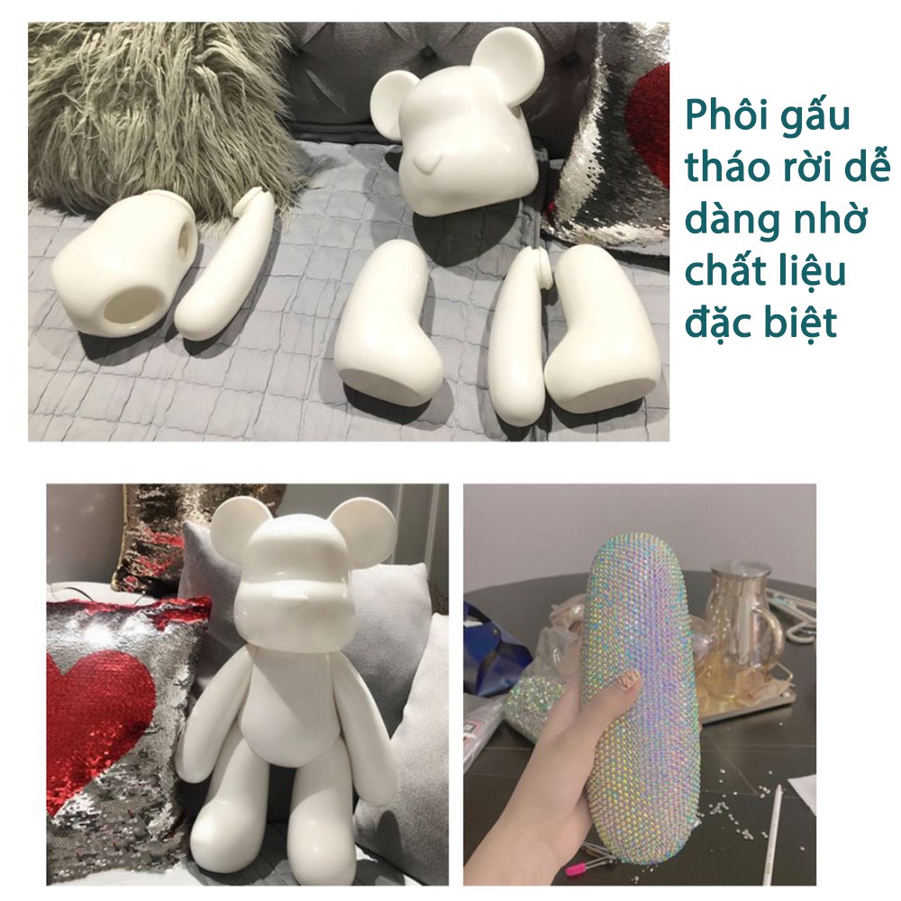 Bearbrick series - Gấu đính đá thời thượng handmade cho bé và mọi lứa tuổi