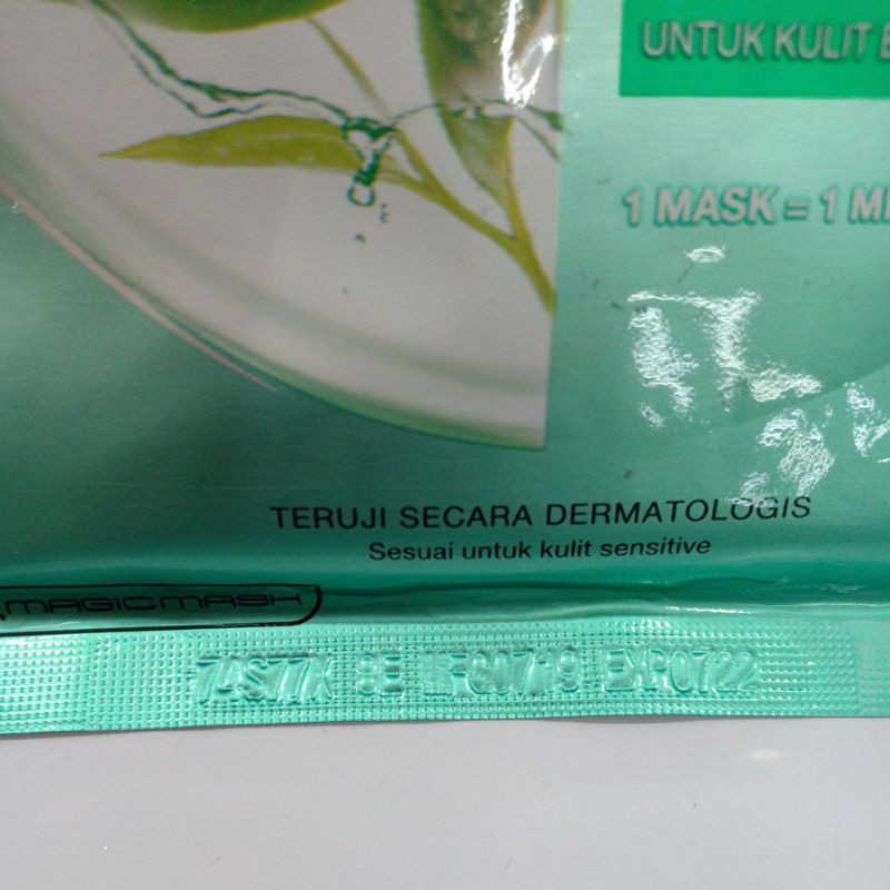 (hàng Mới Về) Mặt Nạ Garnier Chiết Xuất Trà Xanh 32 Grams