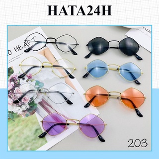 Mắt Kính Thời Trang ULZZANG Hot Trend Mặt Thoi 203 Nhiều Màu - Hata24h