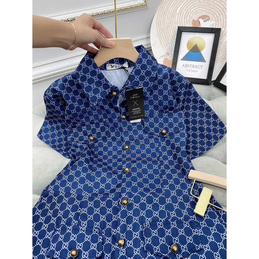 Set Sơ Mi Bò Cúc Đồng Nắp Túi Cao Cấp | BigBuy360 - bigbuy360.vn