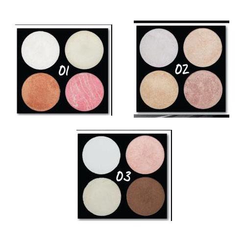 Set Phấn Tạo Khối + Bắt Sáng 4 ô SIVANNA COLORS Bronze & Highlighter