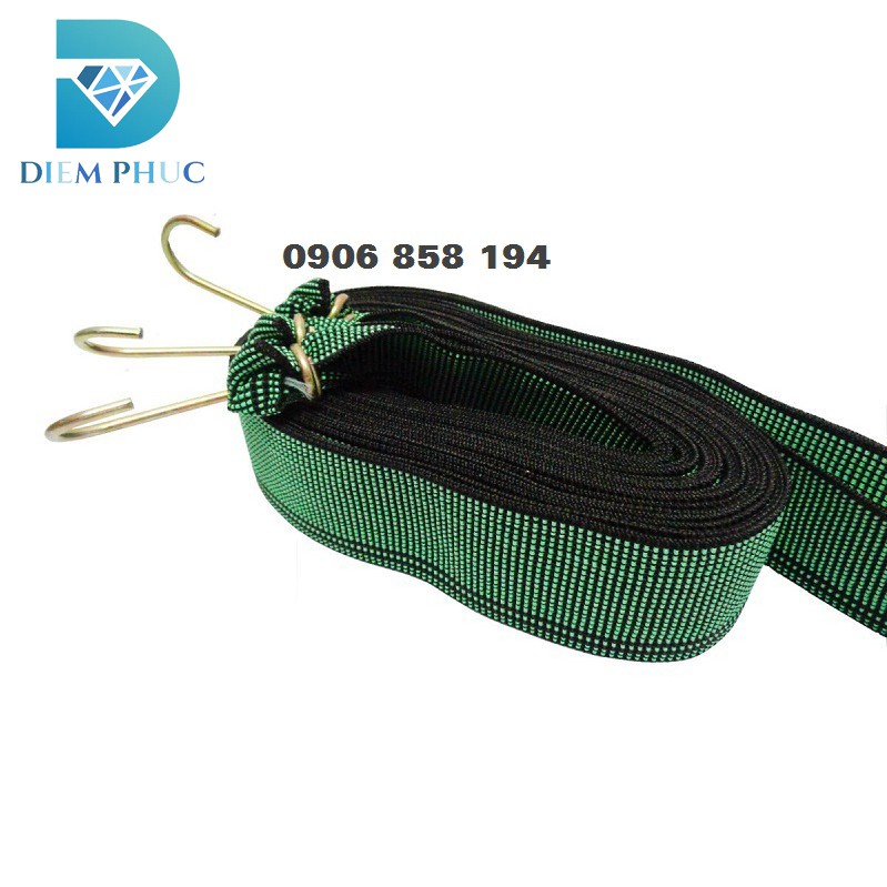Bộ 2 Dây thun cột hàng - Dây chun buộc đồ cao cấp Diễm Phúc bản lớn chắc chắn ( dài 2m5 chưa dãn)
