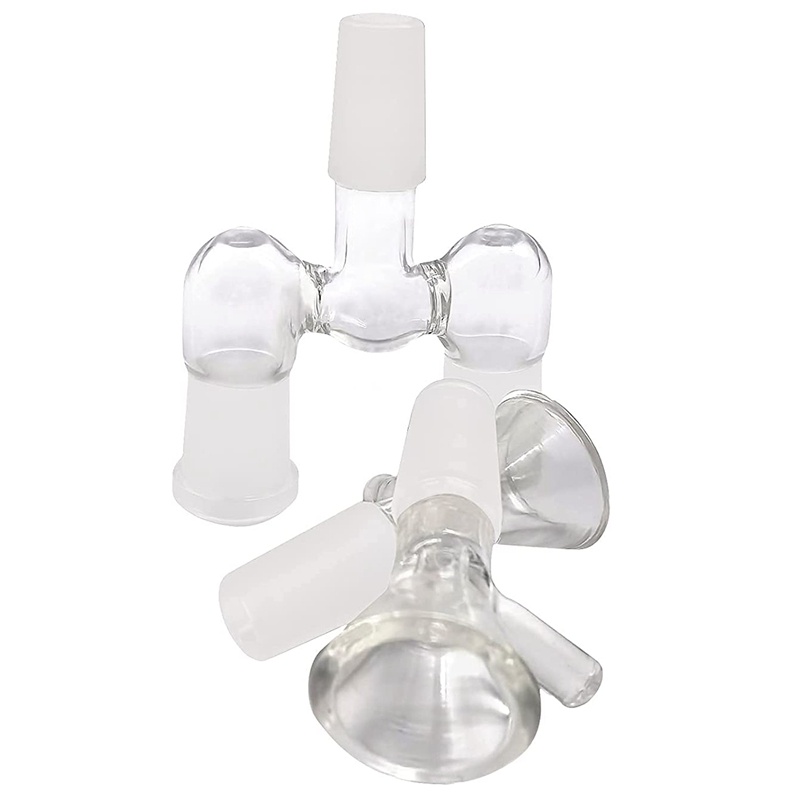 Bộ Chuyển Đổi Ống Kính 14MM Male Sang 14 MM Female Với 2 Phễu Thủy Tinh Trong Suốt Có Thể Tái Sử Dụng