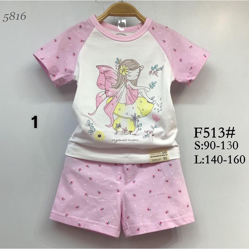 Bộ Fanqie trẻ em size đại, bộ cộc tay cao cấp cho bé, chất cotton dày dặn họa tiết đáng yêu