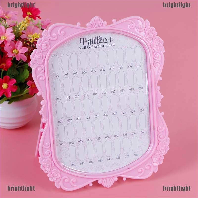 Bảng Đựng Thẻ Màu Hai Mặt 48 Ô Trưng Bày Móng Tay