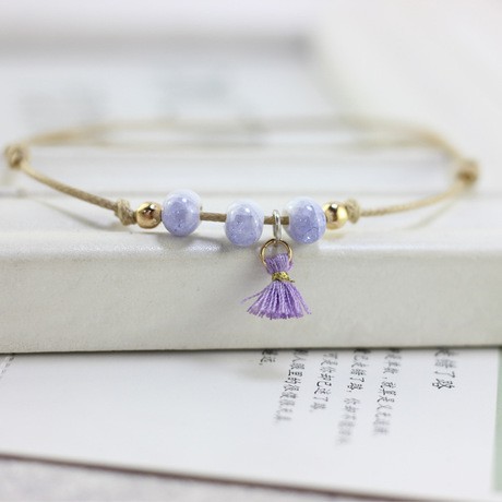 Lắc chân gốm tua rua nhiều màu phụ kiện thời trang Decorme | BigBuy360 - bigbuy360.vn