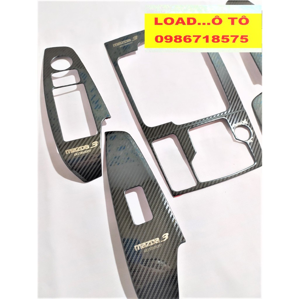 Ốp Nội Thất Xe Mazda 3 2018-2019 Mẫu Vân Carbon Cao Cấp Nhất Thị Trường