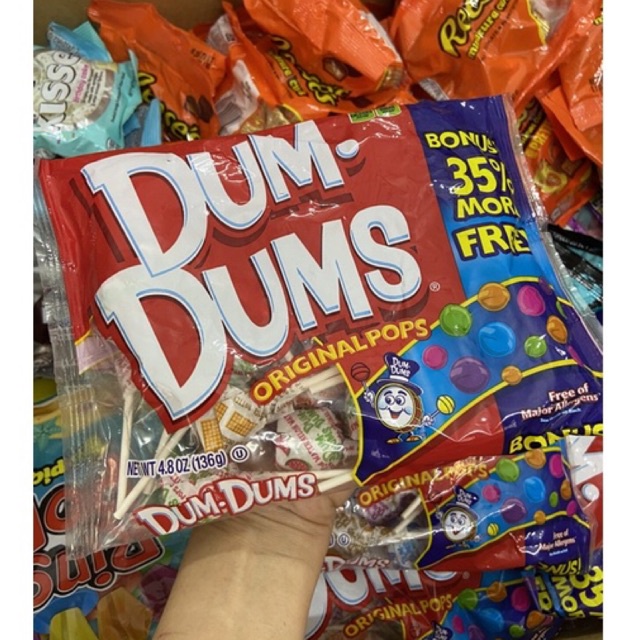 Kẹo Mút Dum Dum vị trái cây gói 20 que USA