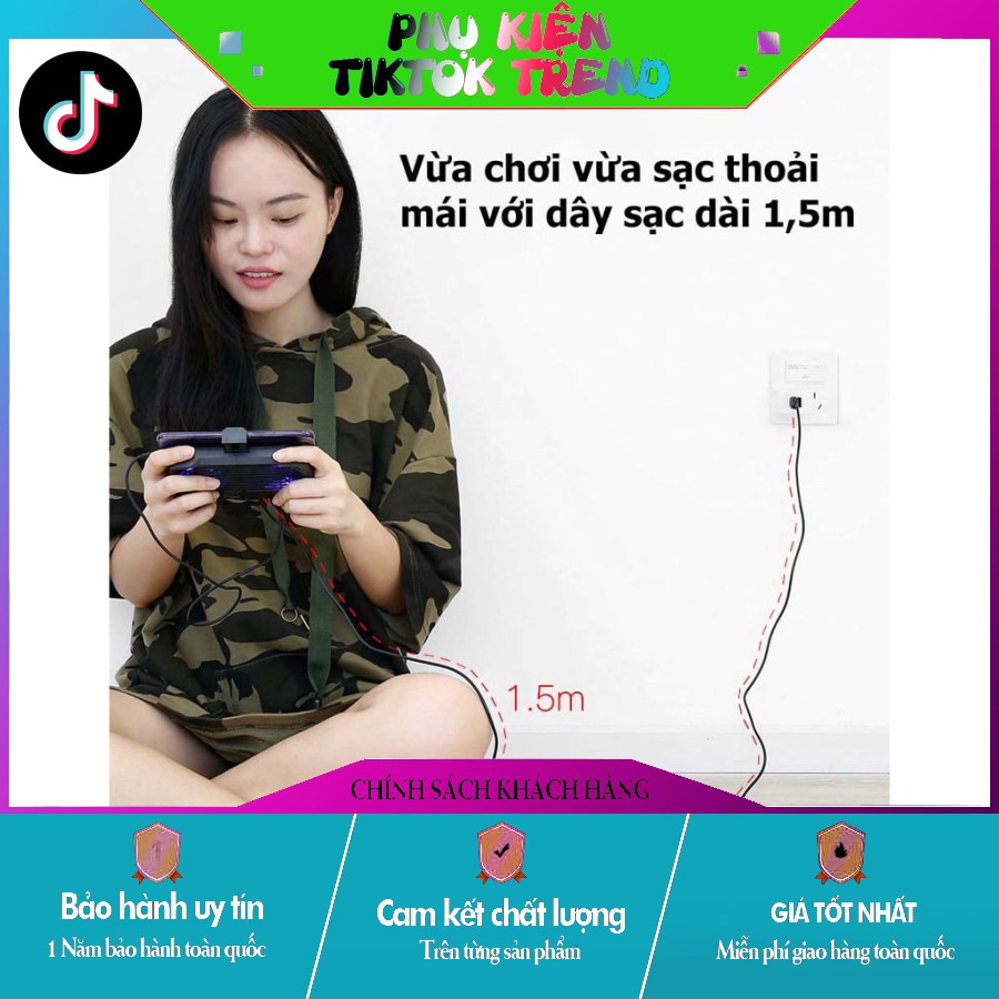 [TIKTOK TREND] [ SIÊU PHẨM ] - TAY CẦM TẢN NHIỆT BASEUS GAMES - tích hợp pin dự phòng 2000 mAh. hàng auth nhé