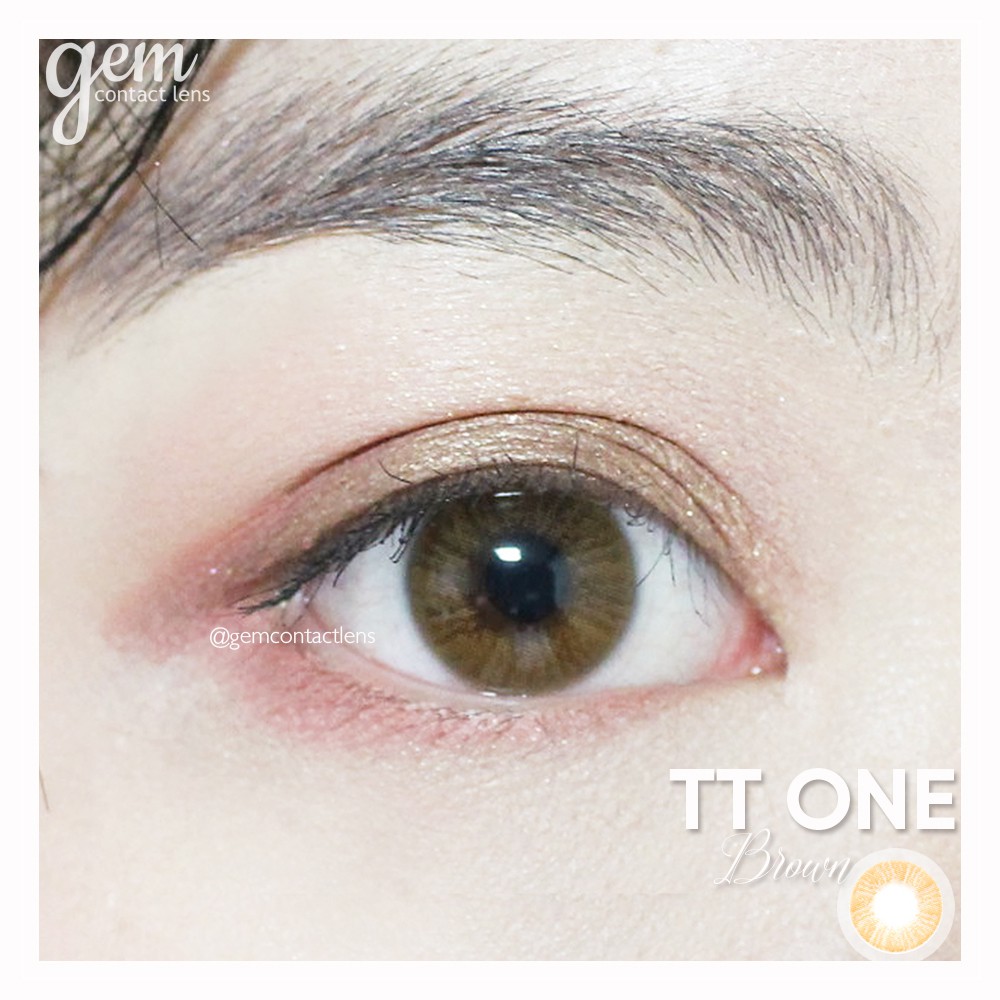 Áp Tròng TT ONE BROWN - OLENS KOREA - HSD 3-6 Tháng, Đủ Độ Có Lệch, Không Viền Không Giãn Tông Tự Nhiên Cho Mắt Nhạy Cảm