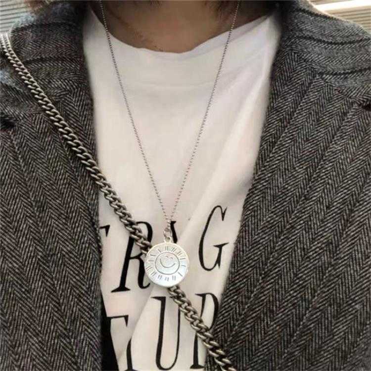 [Free Shipping] Dây Chuyền Chuỗi Hạt Tròn In Hình Mặt Trời Mặt Trời Mặt Cười Dễ Phối Đồ Thời Trang Cho Học Sinh 22129