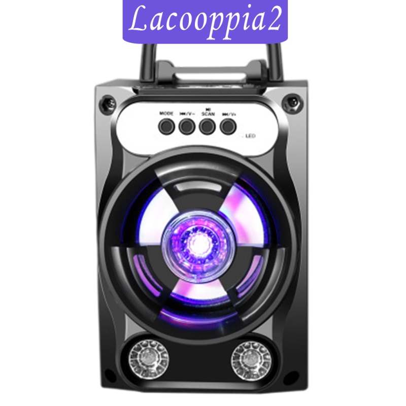 Loa Bluetooth Không Dây Siêu Trầm Lacooppia2 Usb Mp3 U Có Đèn Nhiều Màu Sắc