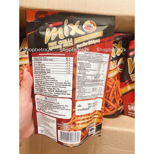 Snack tăm que cay Mix Hot Chilli Thái Lan [gói 60gr]