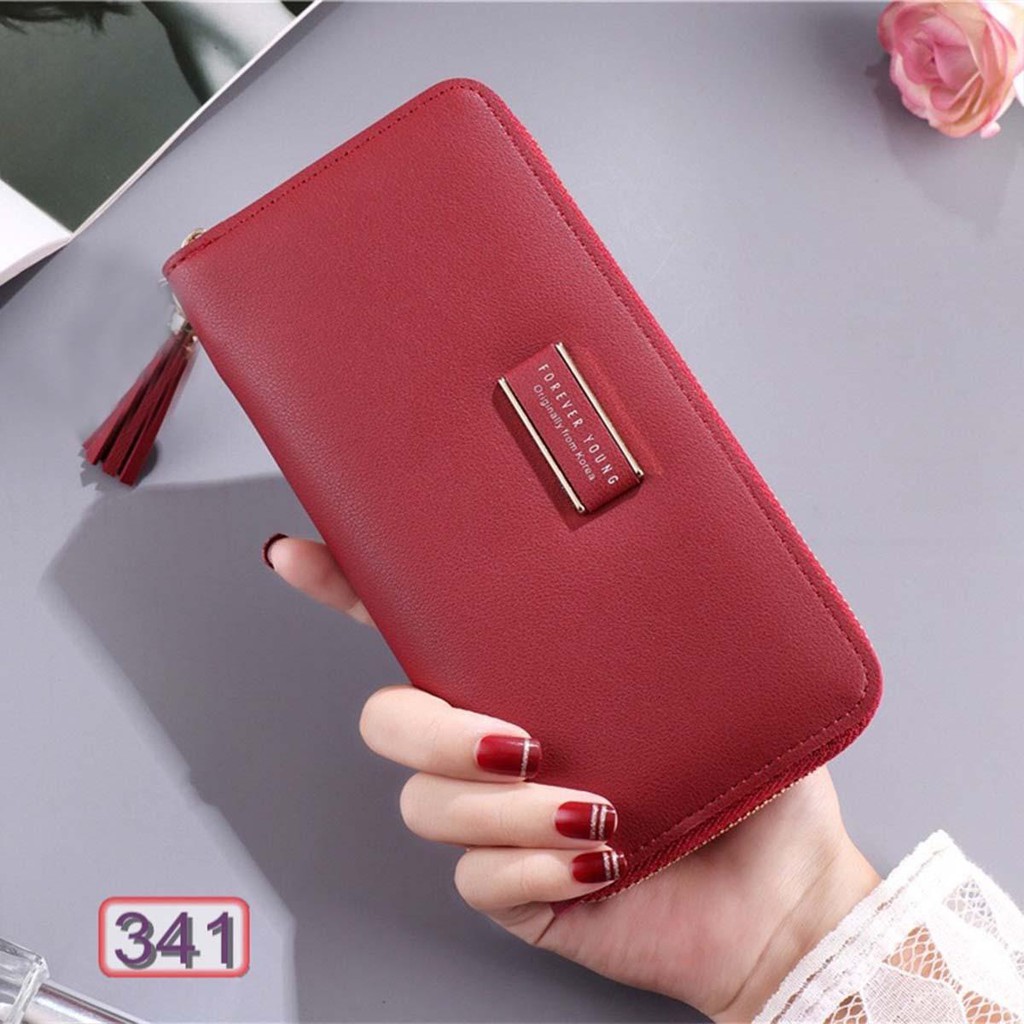 Bóp Ví Dài Nữ Cầm Tay FOREVER YOUNG Vuông Tua Đựng Thẻ 341 Siêu Hot | BigBuy360 - bigbuy360.vn