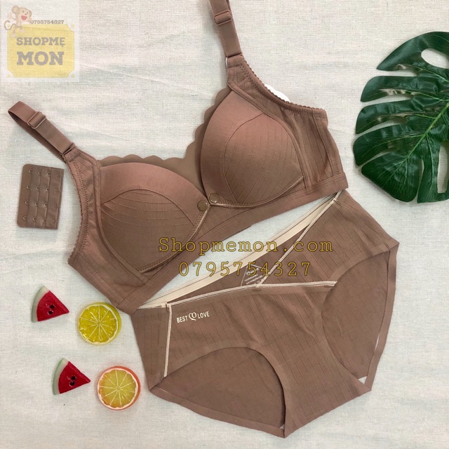 Áo lót bầu 👙 áo lót cho bé bú 👙 chất cotton cao cấp form đẹp