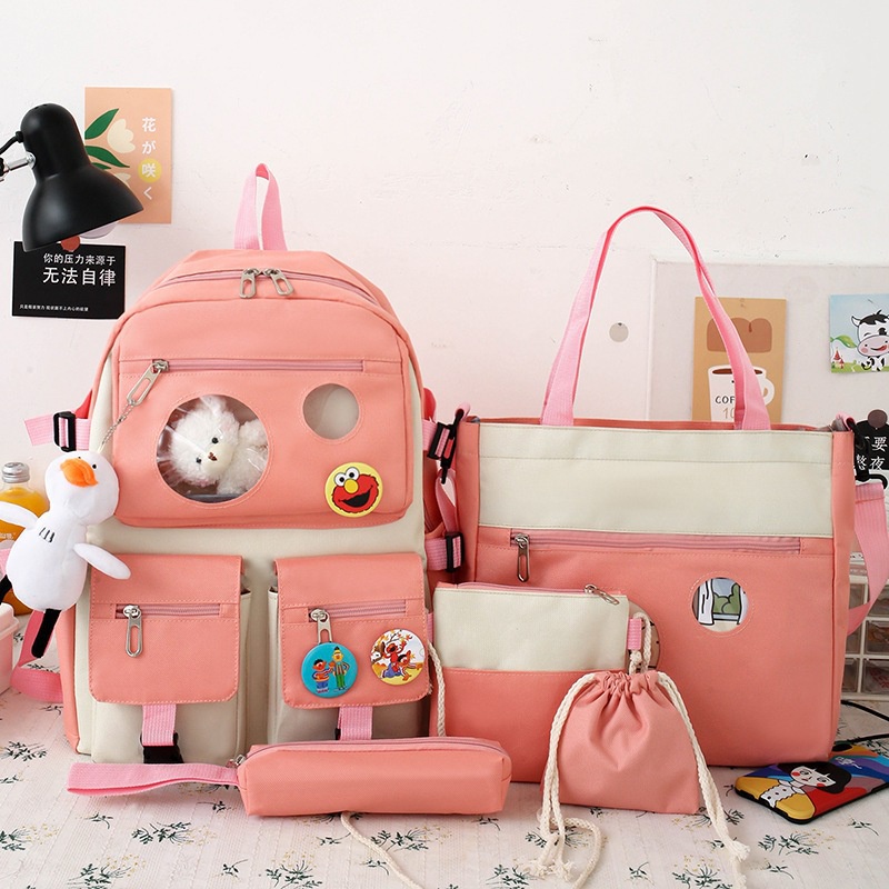 Combo Balo 4 Món Đi Học Bear 2 Khóa