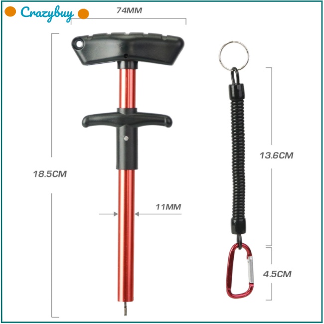 Cr Dụng Cụ Tháo Móc Câu Cá Hình Chữ T 18.5cm Chuyên Dụng