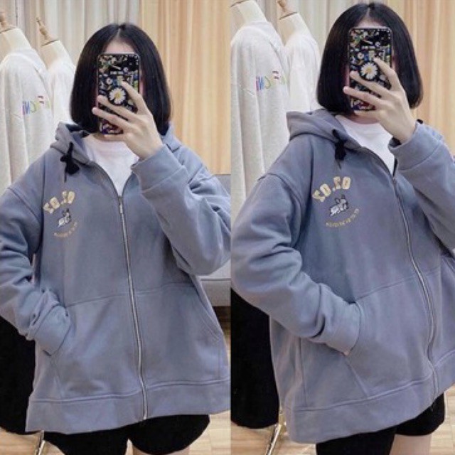 Áo Khoác zip/ Áo khoác Nỉ dây kéo 07-07 Chất nỉ lót bông cực xịn , ấm siêu xinh Form unisex Nam Nữ (Hình Thật 100% )