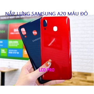 NẮP LƯNG SAMSUNG A20 MÀU ĐỎ