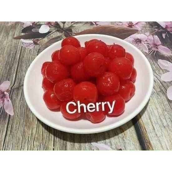 Mứt chery sấy giòn Đà Lạt hộp 500g.