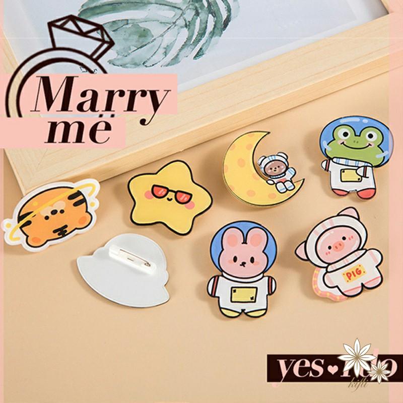 Trâm Cài Áo Hình Động Vật Hoạt Hình Dễ Thương Sáng Tạo Bằng Acrylic