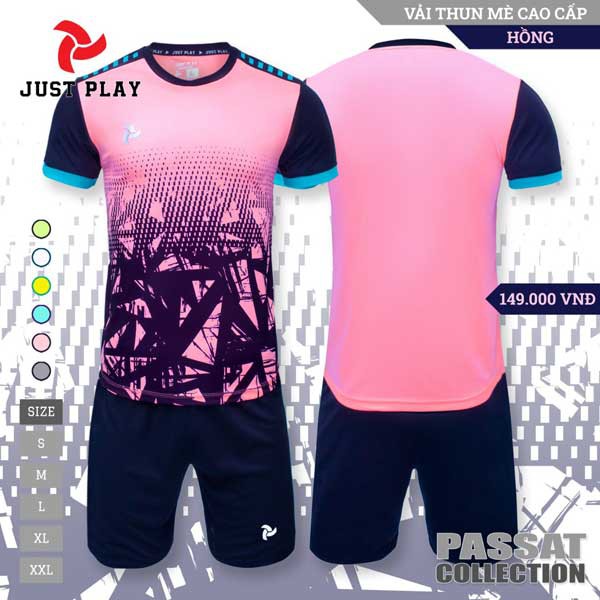 Bộ quần áo đá banh Passat của Justplay - vải mè cao cấp,thoáng và thấm hút mồ hôi-hàng phân phối chính hãng
