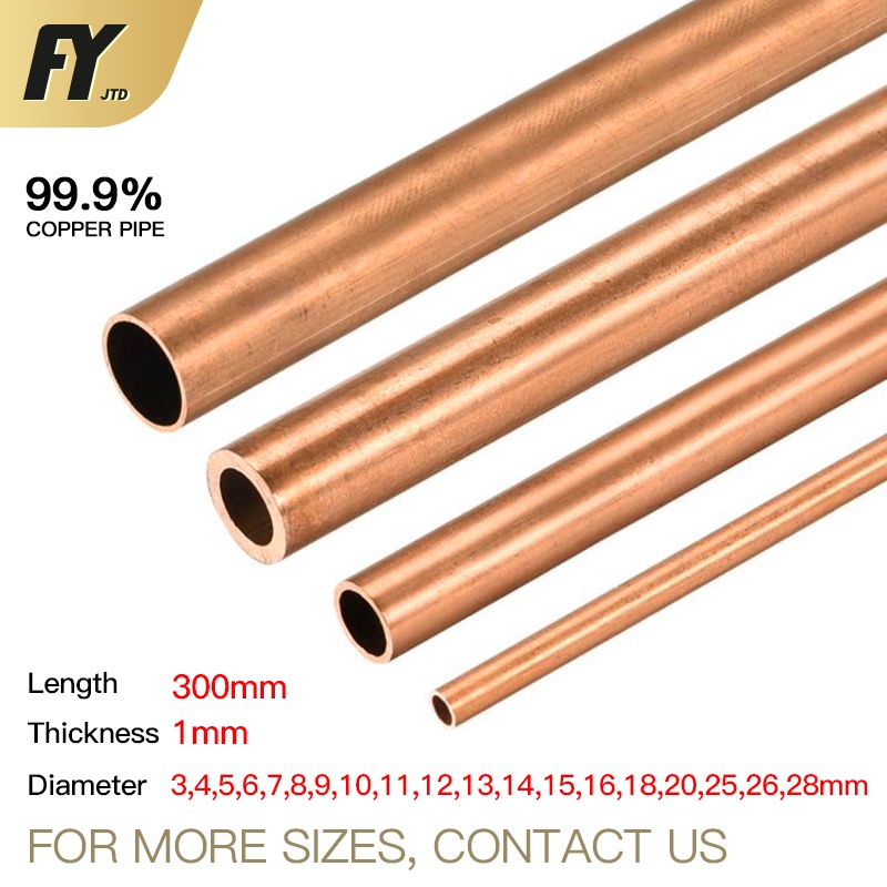 Ống Đồng Thẳng Dài 300mm 3 4 5 6 7 8 9 10 11 12 13 14 15 16 18 20 25 26 28mm Chất Lượng Cao