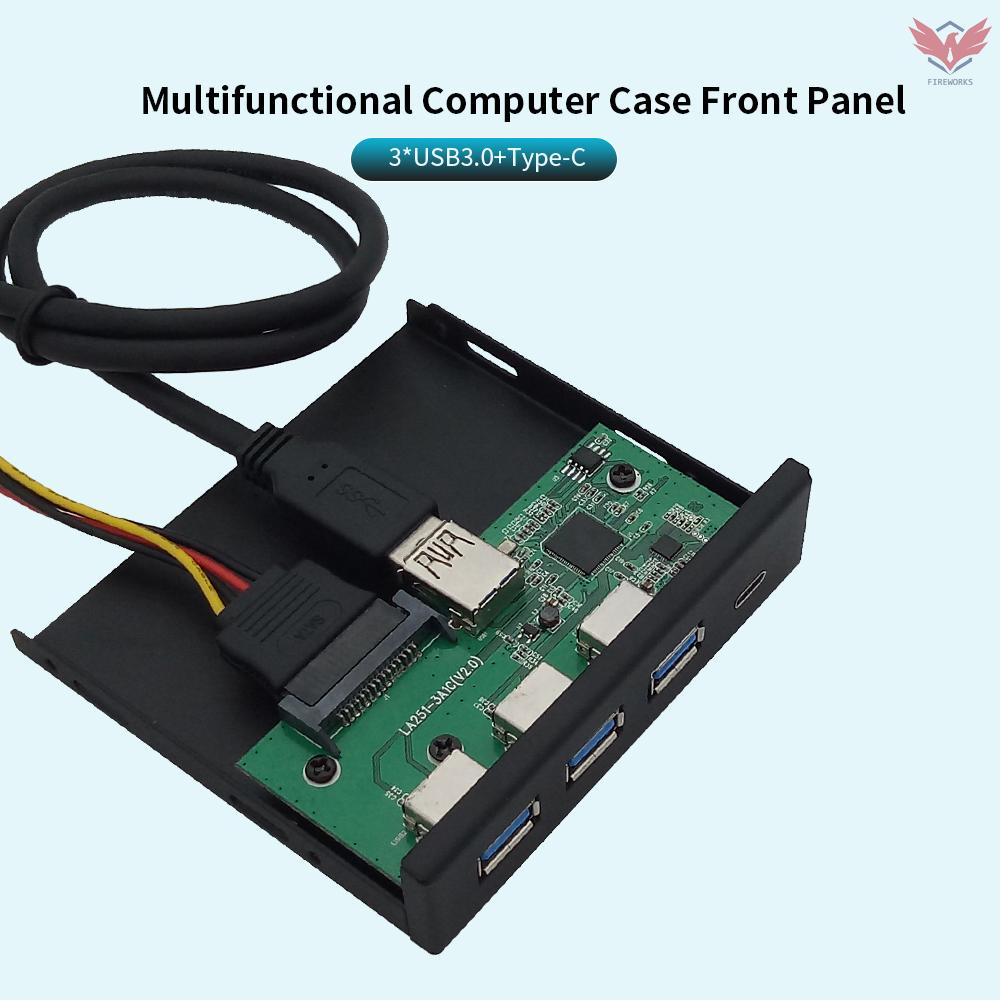 Bảng Điều Khiển Mở Rộng Đa Năng Hub 5.25 / 3.5 '' Với Cổng Type-C 3xusb3.0 | BigBuy360 - bigbuy360.vn