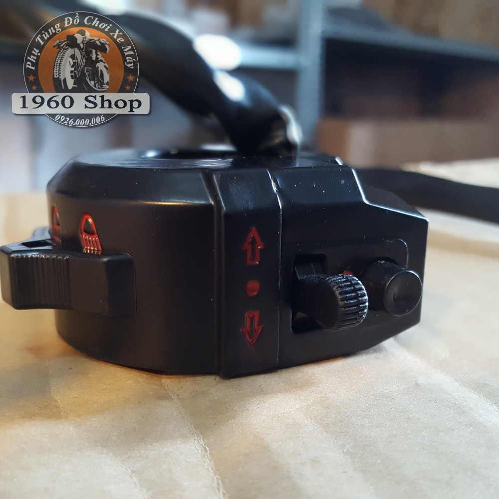 Bộ cùm công tắc sói WOLF và xe đạp điện thép sơn tĩnh điện cực chất độ Cafe Racer Tracker Win CD 67 GD110 SU GN125