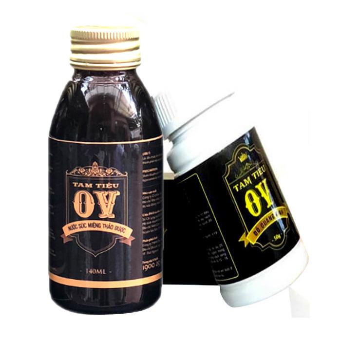 Nước Súc Miệng Tam Tiêu OV hết Hôi Miệng Hơi Thở Thơm Mát Tự Tin Giao Tiếp Hàng Chính Hãng Dung Tích 140ml