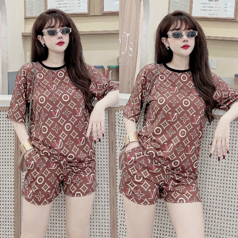 SÉT BỘ THUN ÁO PHOM RỘNG IN 3D