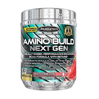 BCAA Amino Build Next gen của MuscleTech hộp 30 lần dùng hỗ trợ tăng sức mạnh, sức bền, phục hồi cơ – Nhiều Mùi