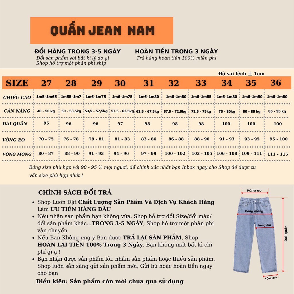 Quần jean baggy nam, quan jeans bò ống suông rộng co giãn 4 chiều Ulzzang thời trang Ikemen - JBG01 | BigBuy360 - bigbuy360.vn