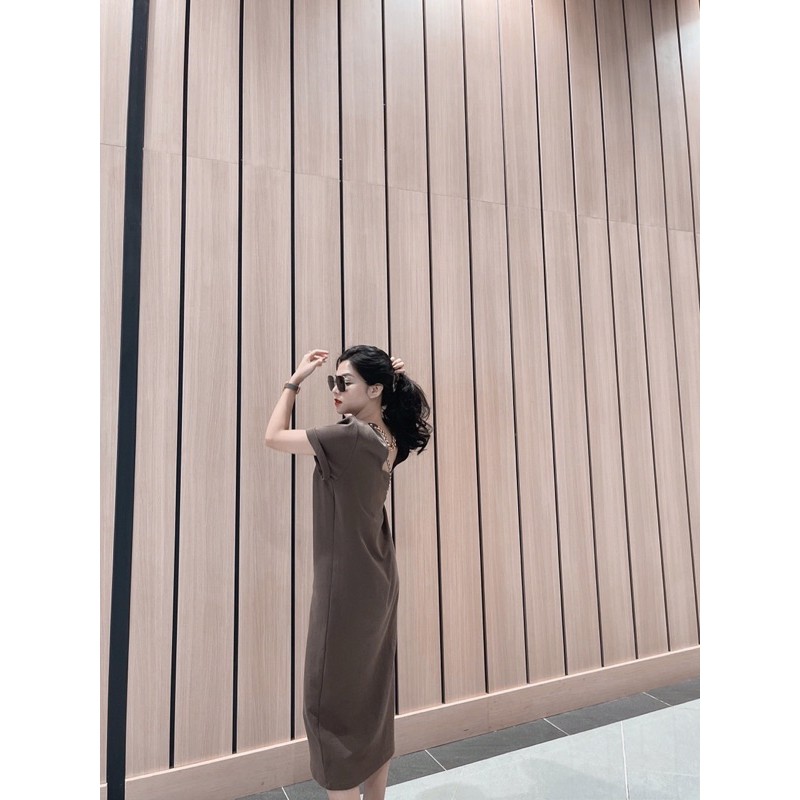 ( Ảnh thật ) V0441 Váy cotton lưng vuông xích | BigBuy360 - bigbuy360.vn