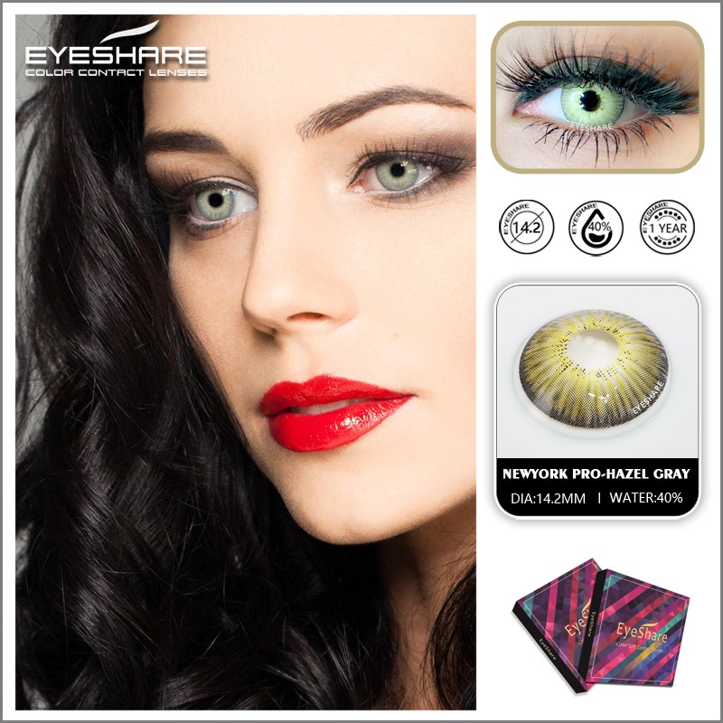 EYESHARE [Hàng mới về] Cặp kính áp tròng 14.5mm chất lượng cao thời trang