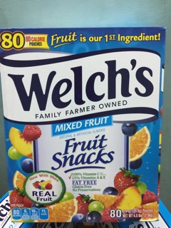 Kẹo dẻo trái cây Welch's Mỹ thùng 90 gói